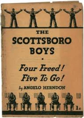 Four of the Scottsboro boys are freed!
