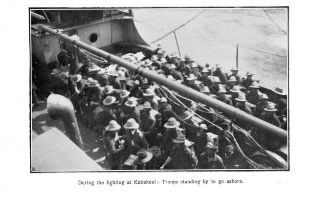 Australian forces captured some German settlements