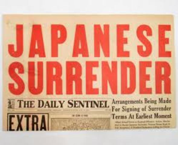 Surrender of Japan.