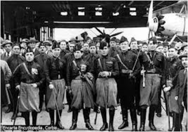 Leads Blackshirts on Rome to Seize Power