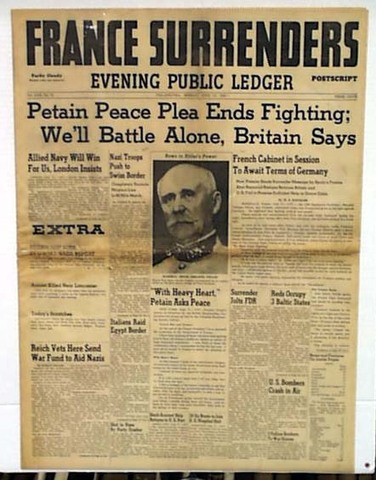 France surrenders to Germany