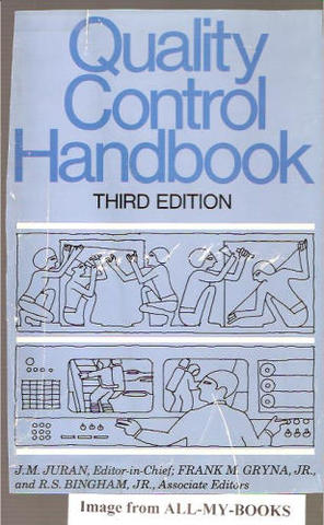 Primera edición de Quality control Handbook