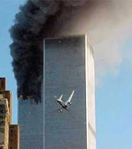 Present.... The world trade centers are attacked
