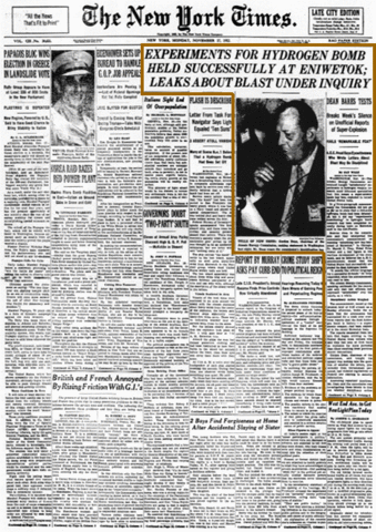 The First Hydrogen Bomb