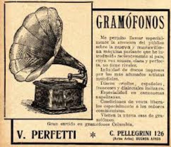 Grabacion y reporduccion mecanica finales siglo XIX (Fonografo y Gramofono )