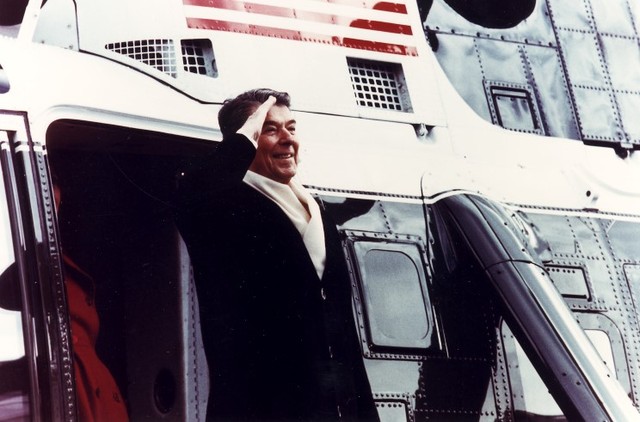 Ronald Reagan Leaves Office