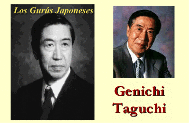 Trabajos realizados por el profesor G. Taguchi.