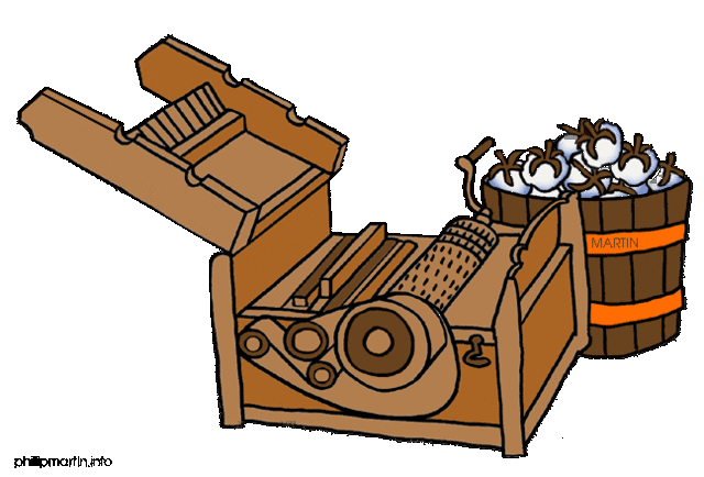 Eli Whitney develops his cotton gin.