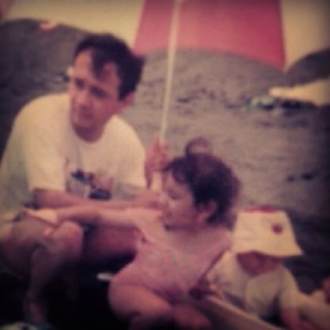 Primera vez en la playa.