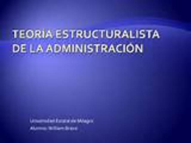 TEORIA ESTRUCTURALISTA