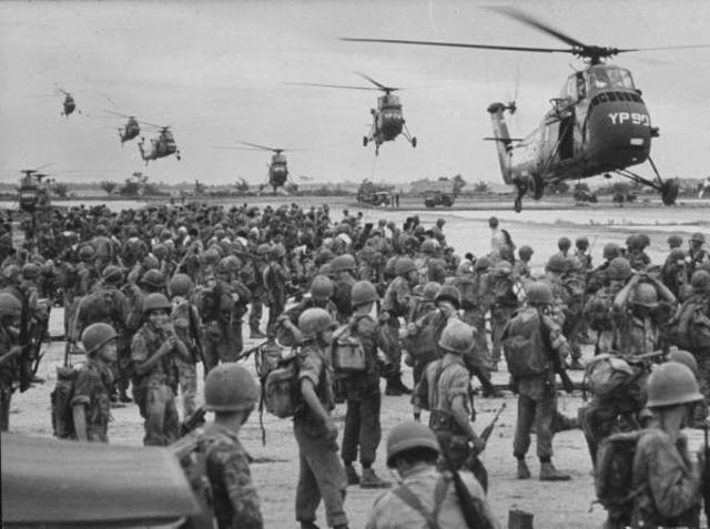 America's first combat missions against the Vietcong