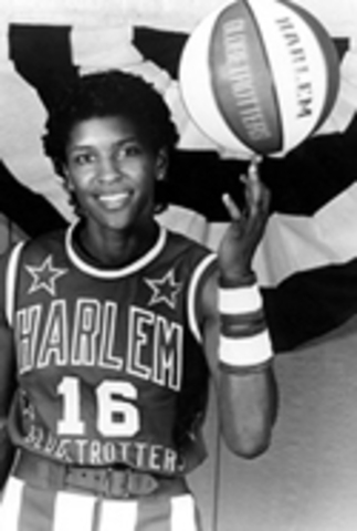 first ever female player, Olympic Gold Medalist Lynette Woodard