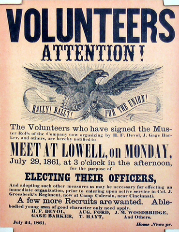 Volunteers are asked to join the  Northern Army