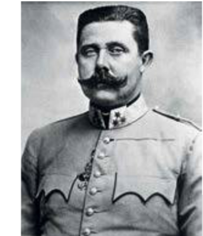 The assassination of Archduke Franz Ferdinand