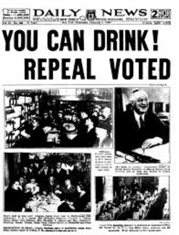 End of Prohibition