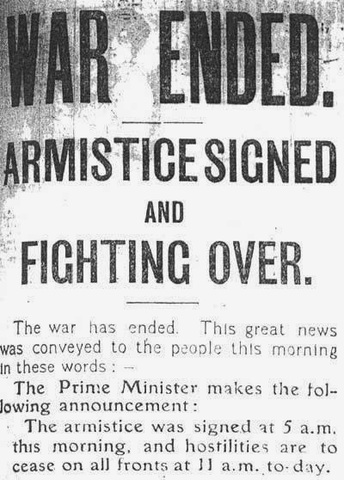 Germany signs the armistice at compiegne, France