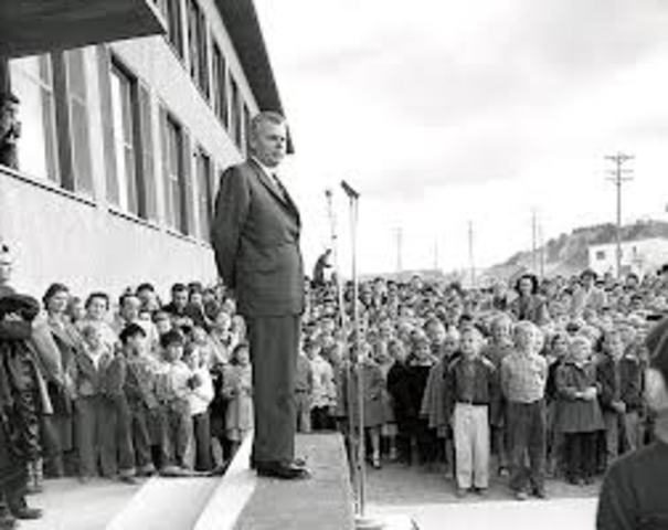 Fin de dirigeant de John Deifenbaker