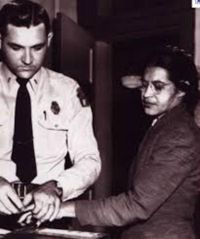 Rosa Parks arrested