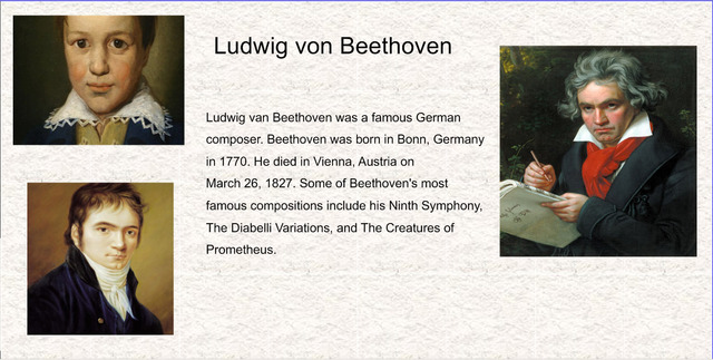 Classes will present their composer projects