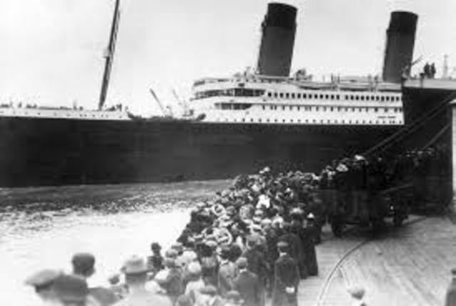 Titanic sets sail for New York