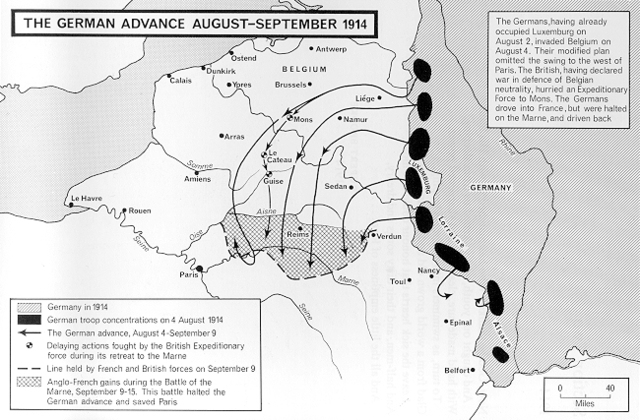 Shlieffen Plan put into effect