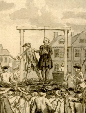 First Convict Hung from stealing
