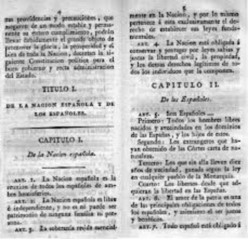 La revolución liberal: la Constitución de 1812