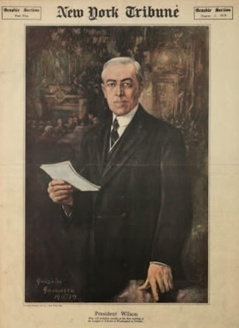 President Wilson Makes 14 Points to Peace Speech