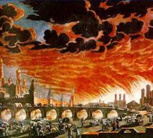 Wkroczenie Napoleona do Moskwy i podpalenie jej przez gubernatora