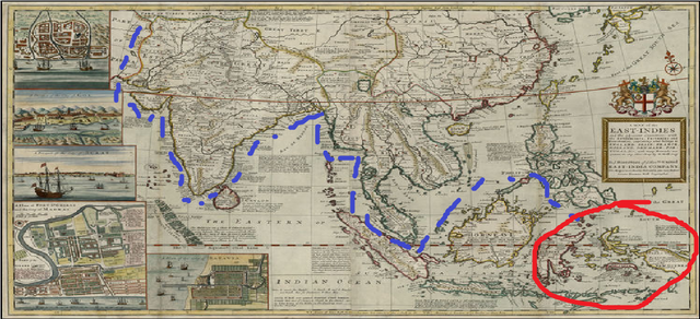 Dutch reached the East Indies by the Cape Passage