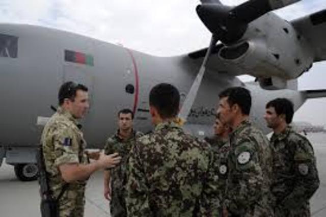 The United Nations Security Council created the International Security Assistance Force to watch the military and train Afghan National Security Forces.