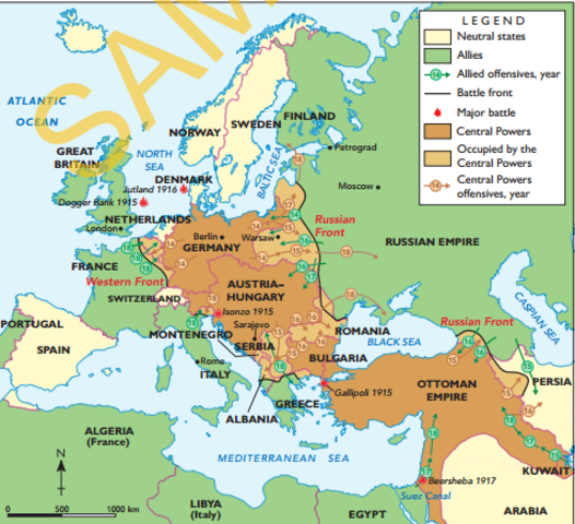 Britain launched a major offence