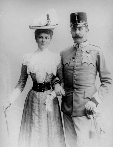 Archduke Franz Ferdinand, heir to Austria-Hungary's throne, and his wife, Sophie, are assassinated