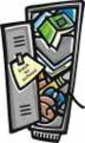 BHS locker clean out