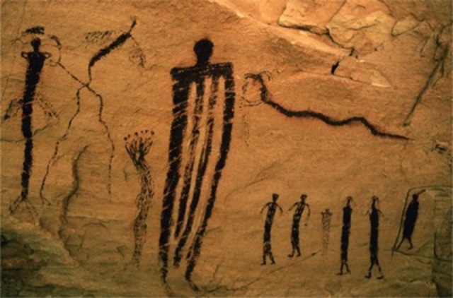 Fremont rock painting from San Raphael Swell, c. 2000–1000 BCE.