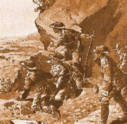 troops South Africa begin Invading German South- west Africa