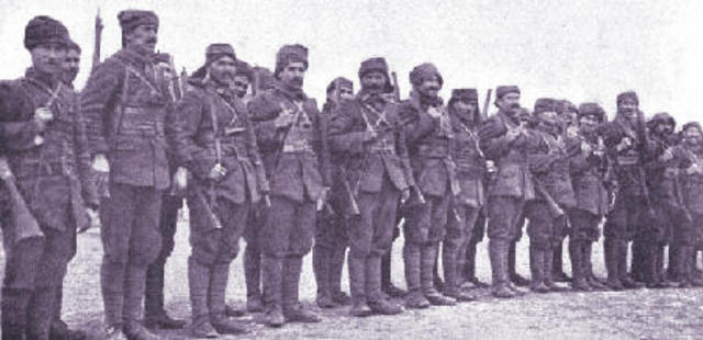 Turkey joins the war and sides with Germany