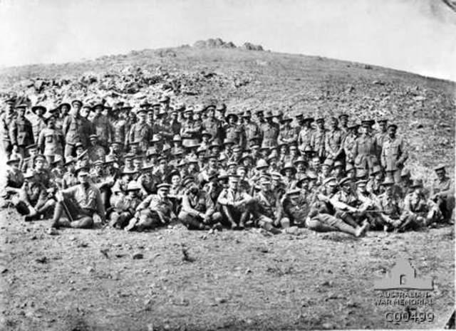 Anzac troops arrival in Lemnos