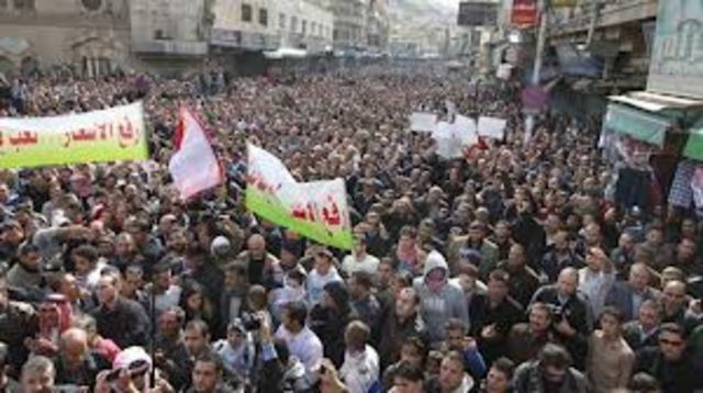 Mass demonstration taking place becuase of clash between government supporters and protesters