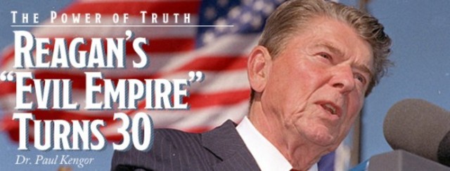 Ronald Reagan addresses the National