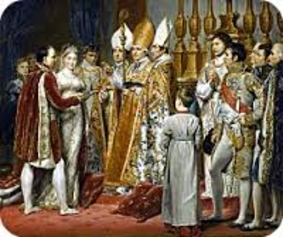 Napoleon named Emperor of the French Empire.