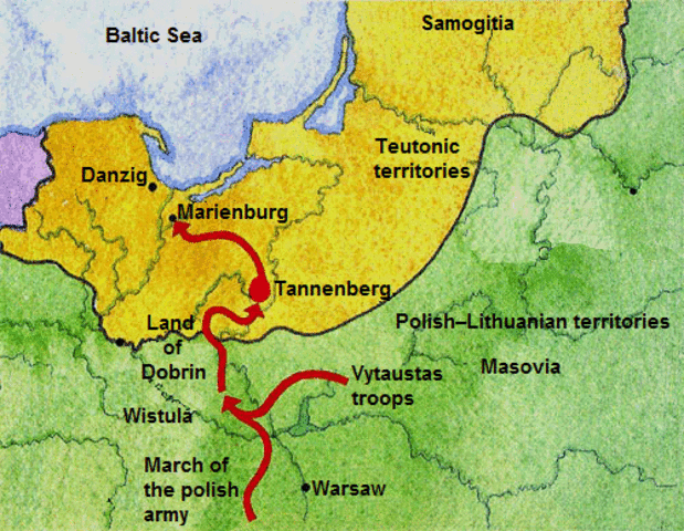 The Battle of Tannenberg begins.