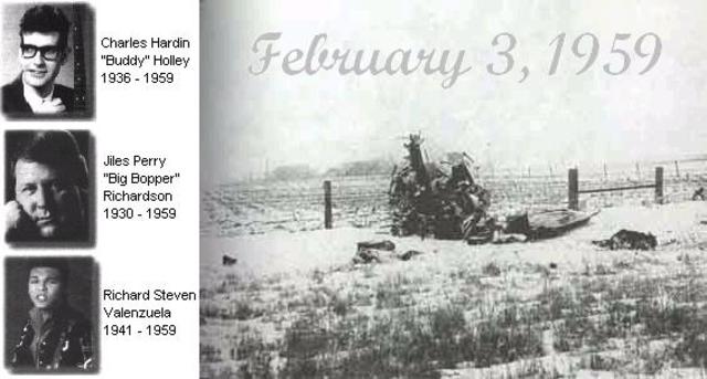 Buddy Holly dies in plane crash