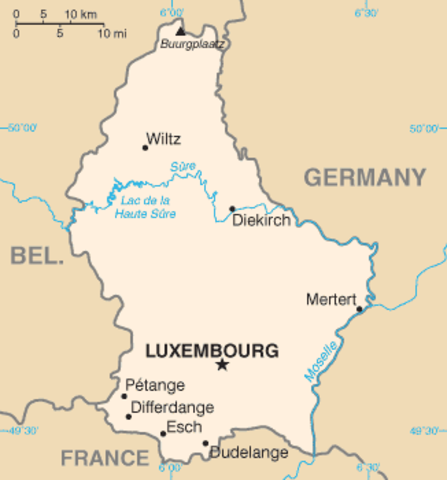Germany invades Luxembourg