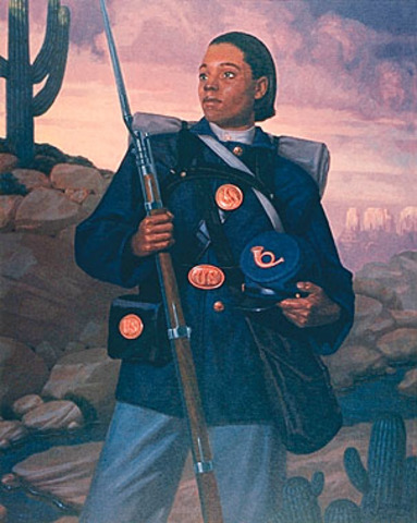 Buffalo soldiers gaurd Texas border