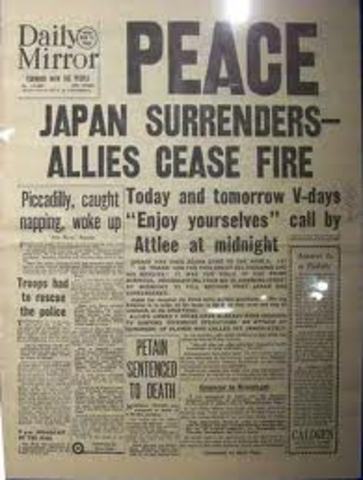 Japan surrenders