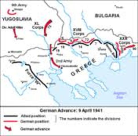 Axis Powers invade Greece