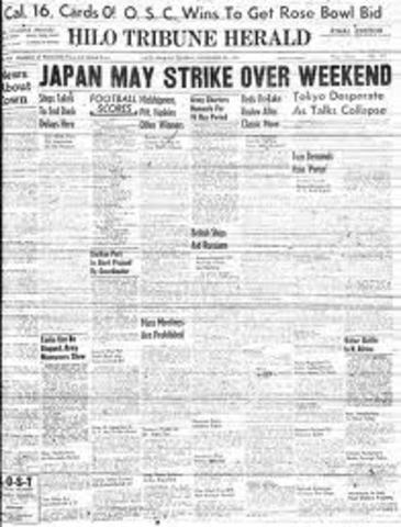 Front page on New York Herald Tribune
