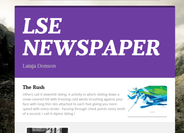 Olympic press reflection