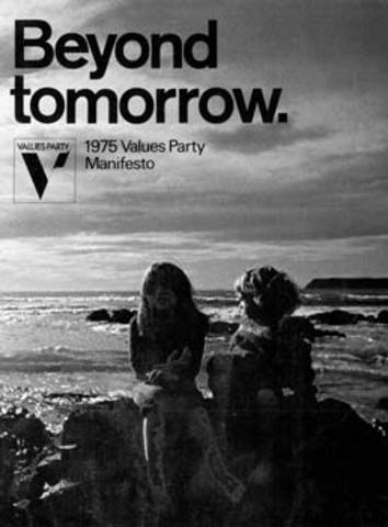 New Zealand Values Party achieves 5.2% of the vote in the General Elections